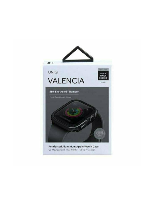 Uniq Valencia Silicone Case in Gray color for Apple Watch 40mm