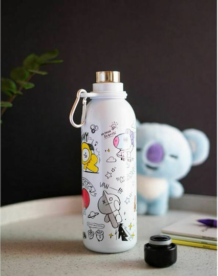 Grupo Erik BT21 Bottle Thermos Stainless Steel BPA Free 500ml White