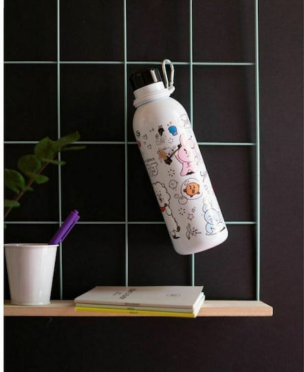 Grupo Erik BT21 Bottle Thermos Stainless Steel BPA Free 500ml White
