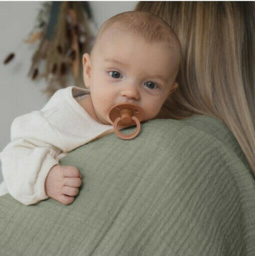 Bibs Swaddle Musselin-Kuscheldecke Rosa 120x120cm.