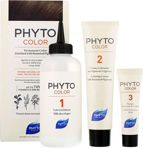 Phyto Phytocolor Βαφή Μαλλιών Χωρίς Αμμωνία 3.0 Καστανό Σκούρο 50ml