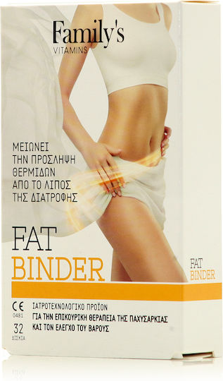 Power Health Family's Vitamins Fat Binder Συμπλήρωμα για Αδυνάτισμα 32 κάψουλες