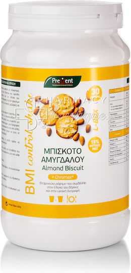 PreVent BMI Control Shake Supliment Pentru Scădere În Greutate 600gr Biscuit Migdale