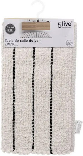 5Five Πατάκι Μπάνιου Βαμβακερό 174726 Μπεζ 50x120εκ.
