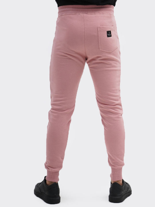 Attitude Men's Sweatpants with Rubber Pink