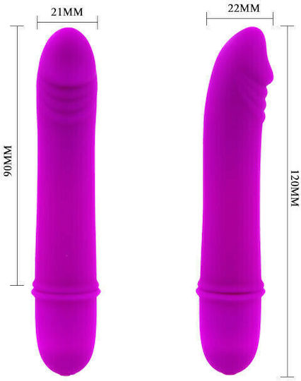 Pretty Love Vibe Beck Mini Κλασικός Δονητής 12cm Purple