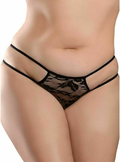 Pipedream Hook Up Panties Crotchless Pleasure Pearl Plus Size
