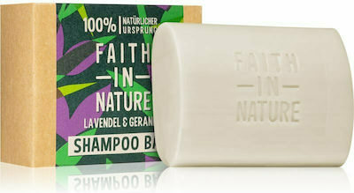 Faith in Nature Lavender & Geranium Solid Shampoos for All Hair Types 85gr