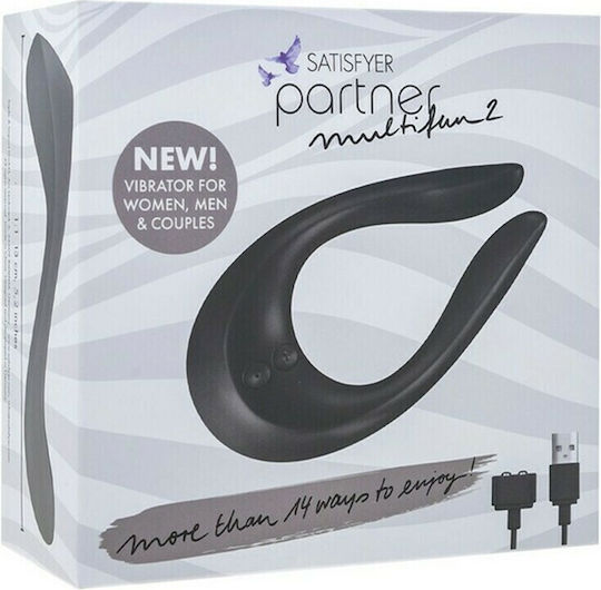 Satisfyer Endless Joy Mini Δονητής για Ζευγάρια 13cm Μαύρος