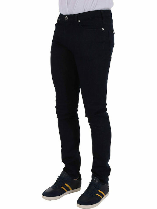 Men's Jeans Pants Elastic with Slim Fit Navy Blue