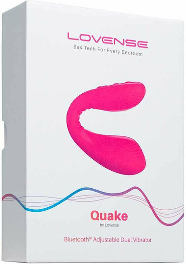 Lovense Quake Adjustable Dual Vibrator Bluetooth & App Διπλός Δονητής Pink