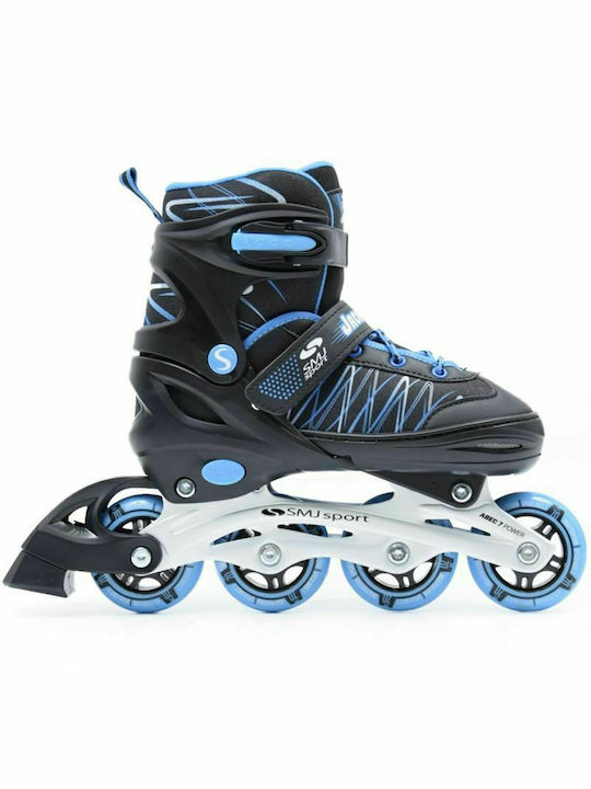 SMJ Sport UT103 Jack Inline Αυξομειούμενα Rollers Μαύρα Παιδικά SMJ Sport UT103 Jack Inline Αυξομειούμενα Rollers Μαύρα Παιδικά