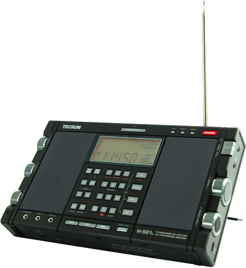 Tecsun H-501X Επιτραπέζιο Ραδιόφωνο Επαναφορτιζόμενο με Bluetooth Μαύρο
