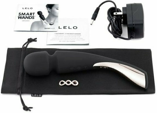 Lelo Smart Wand Medium Vibrator Massage 22cm Black