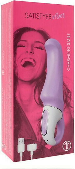 Satisfyer Charming Smile Classic Vibrator 19cm Purple
