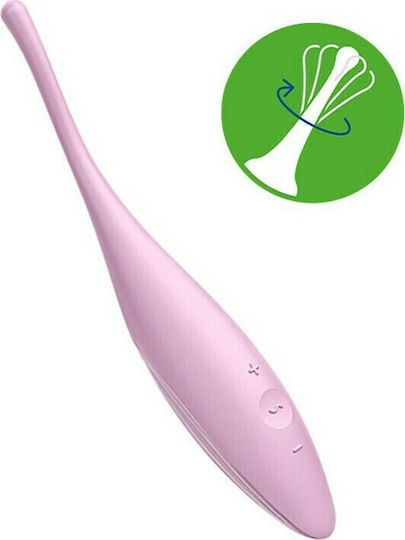 Satisfyer Twirling Joy Clitoral Vibrator with Remote Control 18cm Pink