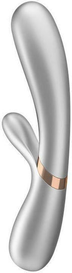 Satisfyer Hot Lover Vibrator Rabbit 20cm Silver