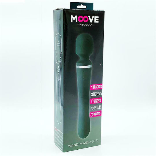 IntoYou Moove Massage Wand Massager Vibrator Massage 24.7cm Schwarz