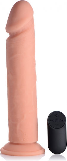 Curve Toys XL Realistic Vibrating Dildo with Suction Cup 25.5cm Flesh