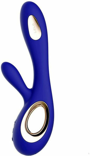 Lelo Soraya Wave Вибратор Заек 22см Среднощно синьо