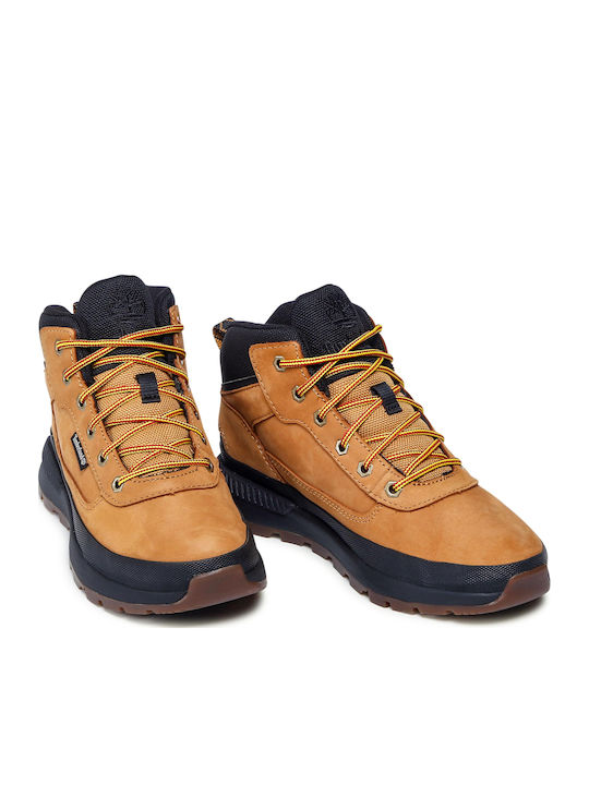 Kids Hiking Boots Field Trekker Mid Brown