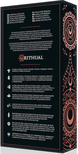 Rithual Anusara Mini Δονητής Rabbit 6.36cm Black