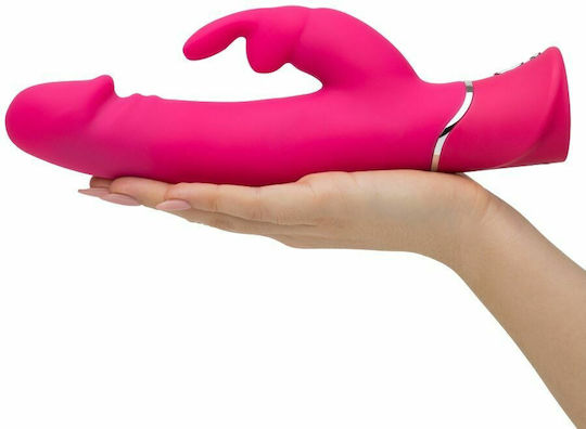 Happy Rabbit Dual Density Vibrator Δονητής Rabbit 25.5cm Pink