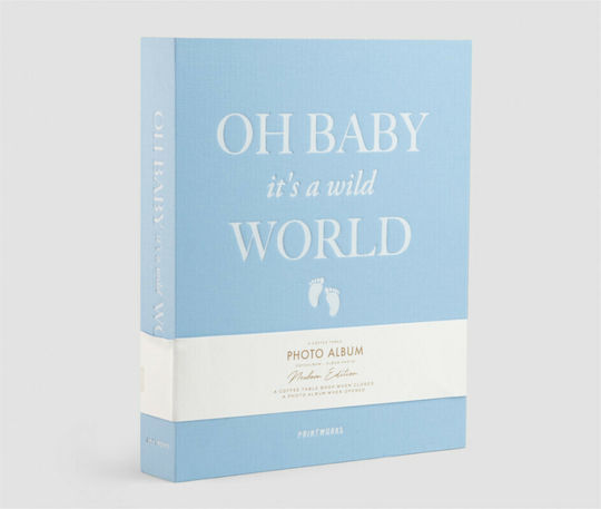 Printworks Παιδικό Άλμπουμ Baby It's A Wild World 30 Σελίδων για 30 Φωτογραφίες Μπλε 21x28εκ.