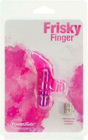 Power Bullet Frisky Finger Vibrator Bullet with Remote Control 7cm Pink