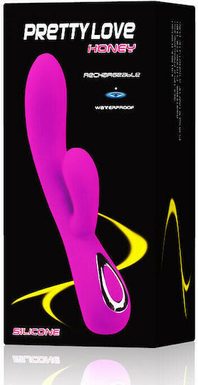 Pretty Love Rabbit Vibe Honey Δονητής Rabbit 19cm Pink