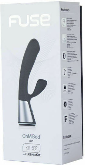 Kiiroo Ohmibod Fuse Вибратор Заек 7см Черен