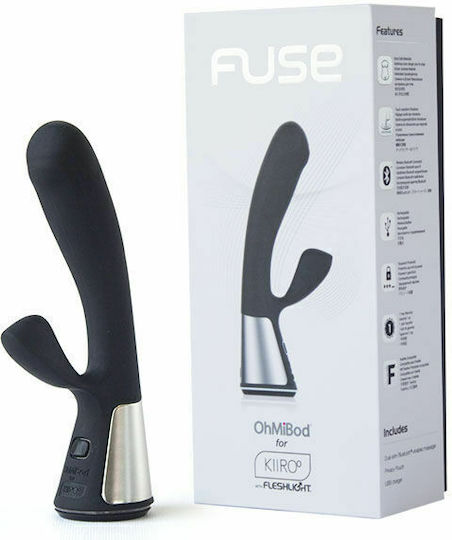 Kiiroo Ohmibod Fuse Вибратор Заек 7см Черен