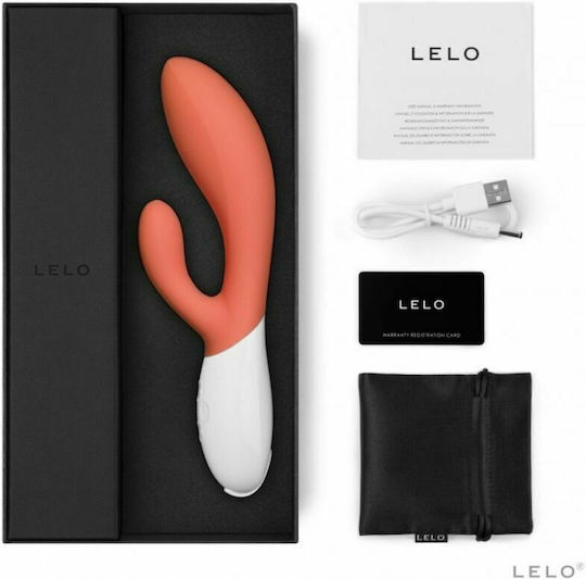 Lelo Ina 3 Δονητής Rabbit 20cm Coral Red