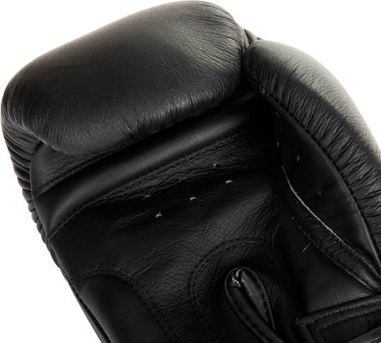 Elion Paris Premium Boxing Gloves Leather for Match Black