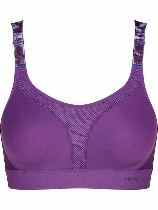 Triaction Extreme Athletic Athletic Bra with Light Padding without Underwire Purple