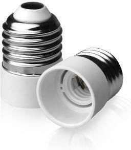 Panafan Adaptor Dulie de la E27 la E14 în culoarea Alb 15-00202