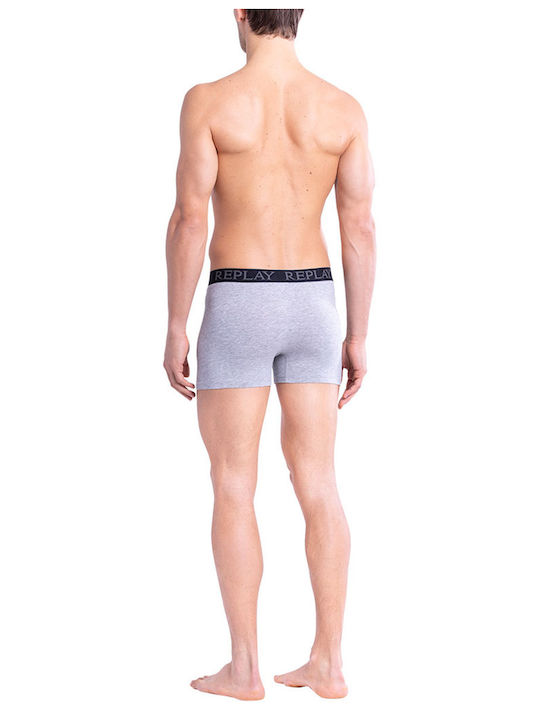 Ανδρικά Μποξεράκια Grey Melange / Black 2Pack