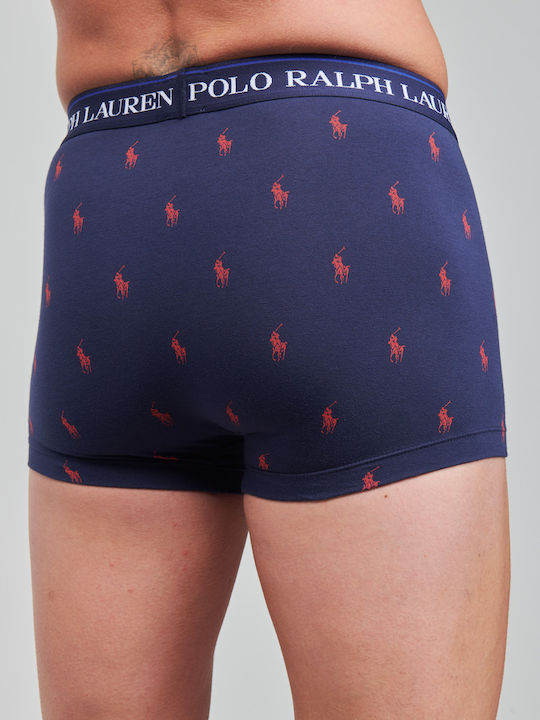 Men's Boxers Navy Blue / Blue / Red with Patterns 3Pack