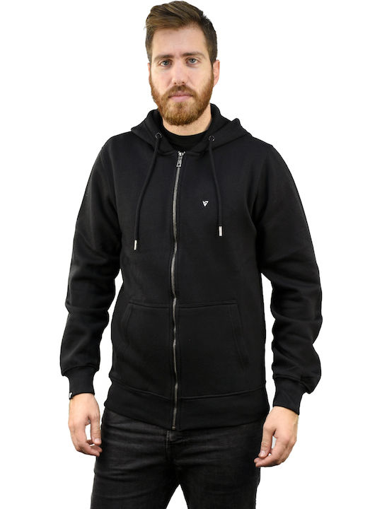 Black Hooded Cardigan
