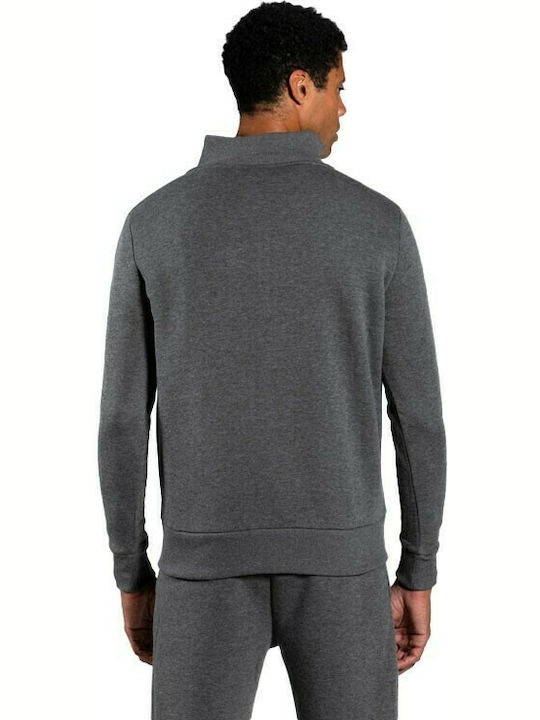 GSA Tempo Mock Men's Sweatshirt Jacket with Pockets Dark Grey