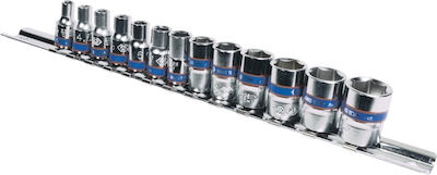 King Tony Căpăcei Pneumatic - Pneumatic Hexagonali cu Patrat de Prindere 1/4" Set 13buc