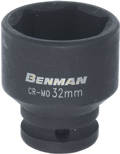 Benman Socket Pneumatic Hex with Square Drive 1/2" Diameter 46mm