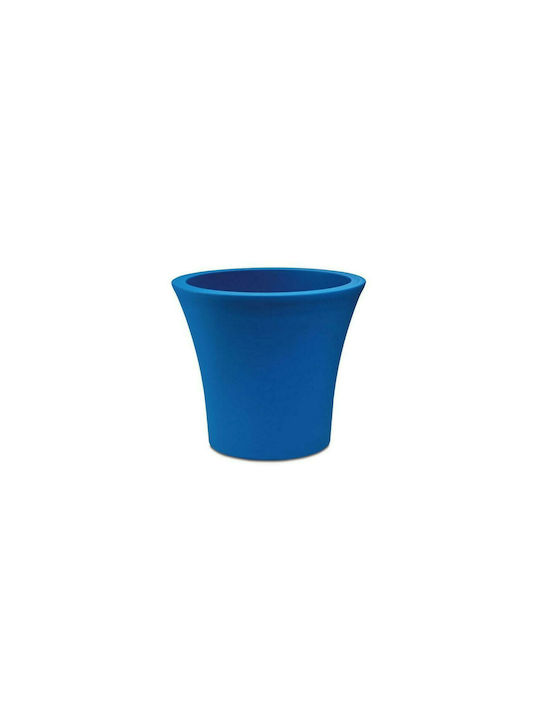 Plastona City 40 Flower Pot Self-Watering 40x38cm in Blue Color 021.1101blu