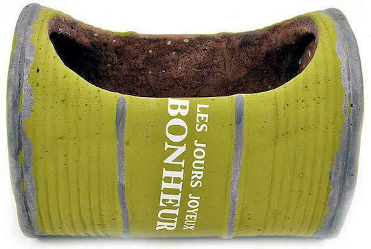 Fylliana Ceramic Plant Pots Green Set of 2