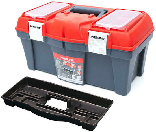 Proline Hand Tool Case Plastic with Tobacco Case Dimensions: W45.8xD25.7xH22.7cm