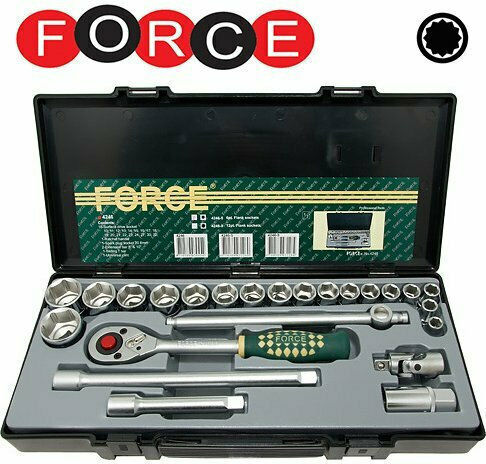 Force Set de chei tubulare și clichet 1\2" 24buc