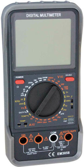Elmark Digital Multimeter with Measurement of AC DC Resistance Capacity Temperature 5193058