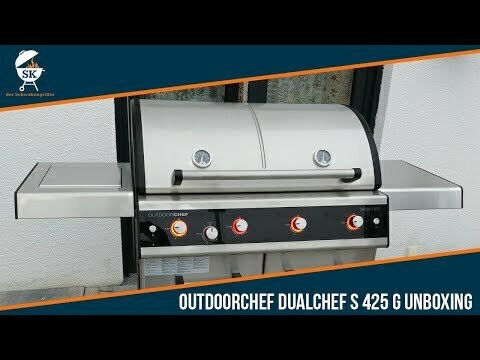 Outdoorchef Dualchef 425 G BZ Ψησταριά Υγραερίου με 4 Εστίες 16kW και Πλαϊνό Μάτι 3.5kW