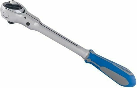 King Tony Chei cu clichet Reglabil 72 Dinti cu Patrat 3/8" Lungime 23.5cm.