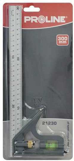 Proline Proline Electricians Aluminum Angle Ruler Length 30cm with Spirit Level